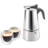 GEFU Set: Espressokocher EMILIO + 2 Espressogläser