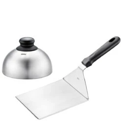 GEFU Set: Burger Und Schmelzglocke BBQ + Wender BBQ XXL