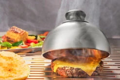 GEFU Set: Burger Und Schmelzglocke BBQ + Wender BBQ XXL -GEFU Verkaufsgeschäft 00217 gefu set burger und schmelzglocke bbq mit wender xxl bbq 03
