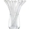 GEFU Glastrinkhalm FUTURE, 23 Cm Gebogene Form, 25 Stück Transparent Mit 2 Bürsten