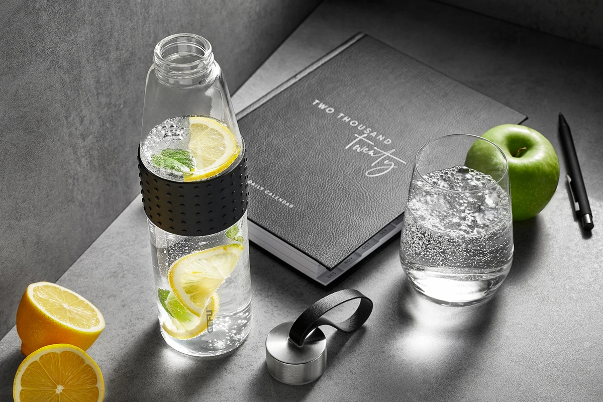 GEFU Glastrinkflasche OLIMPIO, 700 Ml 4 GEFU Glastrinkflasche OLIMPIO, 700 Ml – Bild 2