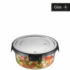 GEFU Frischhaltedose MILO, Rund, 900 Ml (Frische- Und Vorratskontrolle Per App)