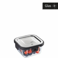 GEFU Frischhaltedose MILO, Quadratisch, 300 Ml (Frische- Und Vorratskontrolle Per App)