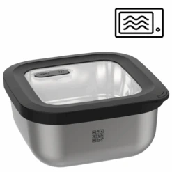 GEFU Frischhaltedose PROVIDO, Quadratisch, 1.800 Ml (Frische- Und Vorratskontrolle Per App)