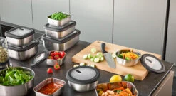 GEFU Frischhaltedosen-Set PROVIDO, 2-teilig, Rechteckig (Frische- Und Vorratskontrolle Per App) -GEFU Verkaufsgeschäft 12781 grfu frischhaltedose set provido 2 tlg rechteckig 06