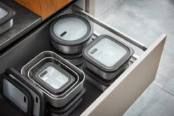 GEFU Frischhaltedosen-Set PROVIDO, 2-teilig, Rechteckig (Frische- Und Vorratskontrolle Per App) -GEFU Verkaufsgeschäft 12781 grfu frischhaltedose set provido 2 tlg rechteckig 07