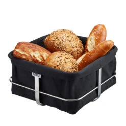 GEFU Brotkorb BRUNCH, Eckig, Schwarz