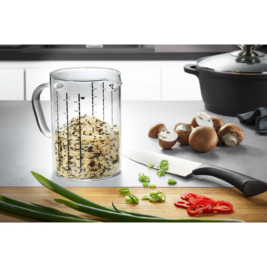 GEFU Messbecher »METI, 1000 Ml«, Glas, Ausgießnase, 1 Liter 4 GEFU Messbecher »METI, 1000 Ml«, Glas, Ausgießnase, 1 Liter – Bild 2