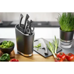 GEFU Messerblock »Smartline«, Kunststoff/Edelstahl Mit 28 Fächern Für Messer In Verschiedenen Größen -GEFU Verkaufsgeschäft 6f580c2747afea932992250d673464f9