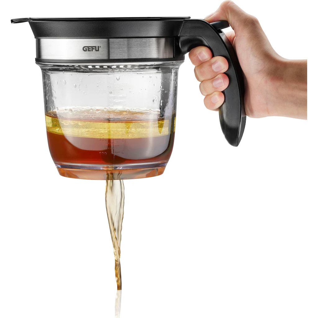 GEFU Fetttrennkanne »FLUIDO«, Kunststoff-Edelstahl, Müheloses Entfetten Von Suppen, Saucen Und Bratenfonds, 1 L 7 GEFU Fetttrennkanne »FLUIDO«, Kunststoff-Edelstahl, Müheloses Entfetten Von Suppen, Saucen Und Bratenfonds, 1 L – Bild 5