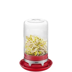 GEFU Sprossenglas BIVITA, Himbeerrot