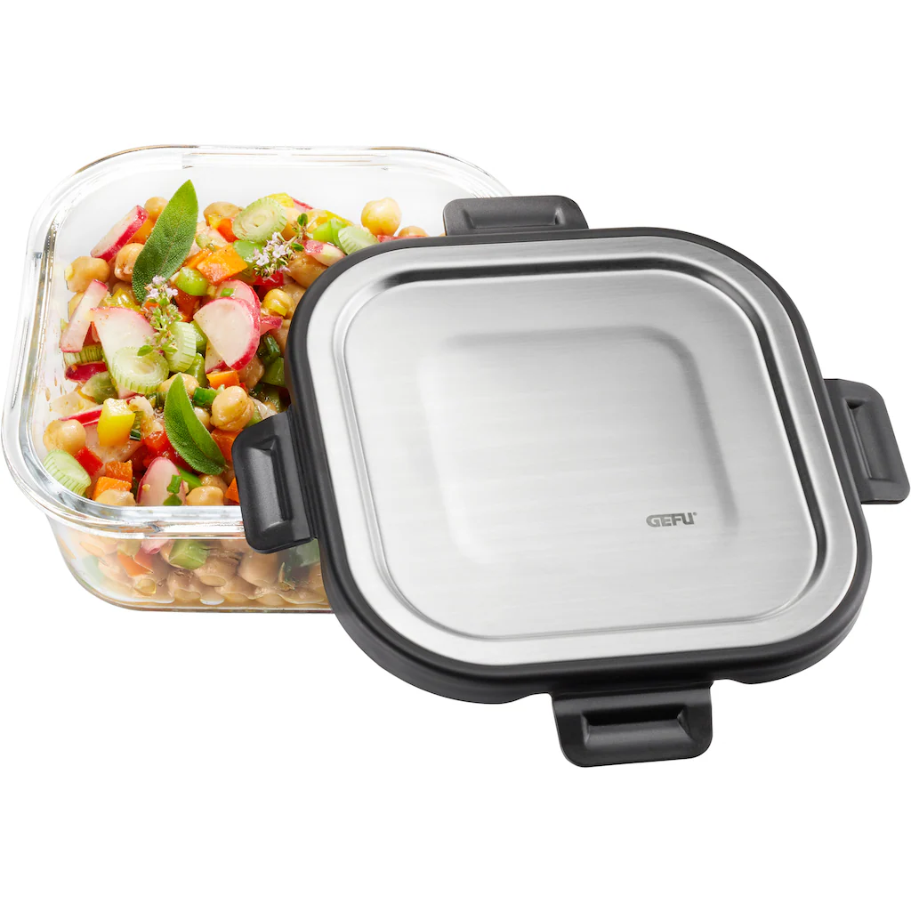 GEFU Frischhaltedose »MILO«, (1 Tlg.), Quadratisch, 800 Ml 4 GEFU Frischhaltedose »MILO«, (1 Tlg.), Quadratisch, 800 Ml – Bild 2