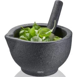 GEFU Mörser »GRINO«, Porzellan In Gussoptik (kein Stein), Ø 13,5 Cm