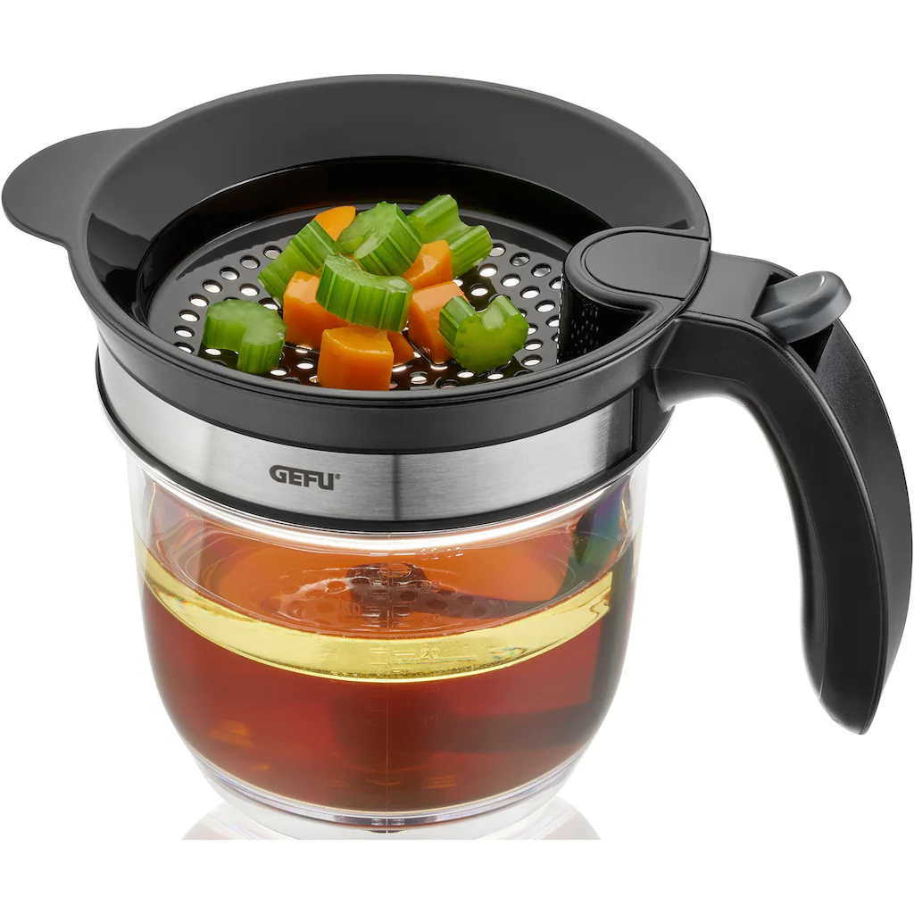 GEFU Fetttrennkanne »FLUIDO«, Kunststoff-Edelstahl, Müheloses Entfetten Von Suppen, Saucen Und Bratenfonds, 1 L 5 GEFU Fetttrennkanne »FLUIDO«, Kunststoff-Edelstahl, Müheloses Entfetten Von Suppen, Saucen Und Bratenfonds, 1 L – Bild 3