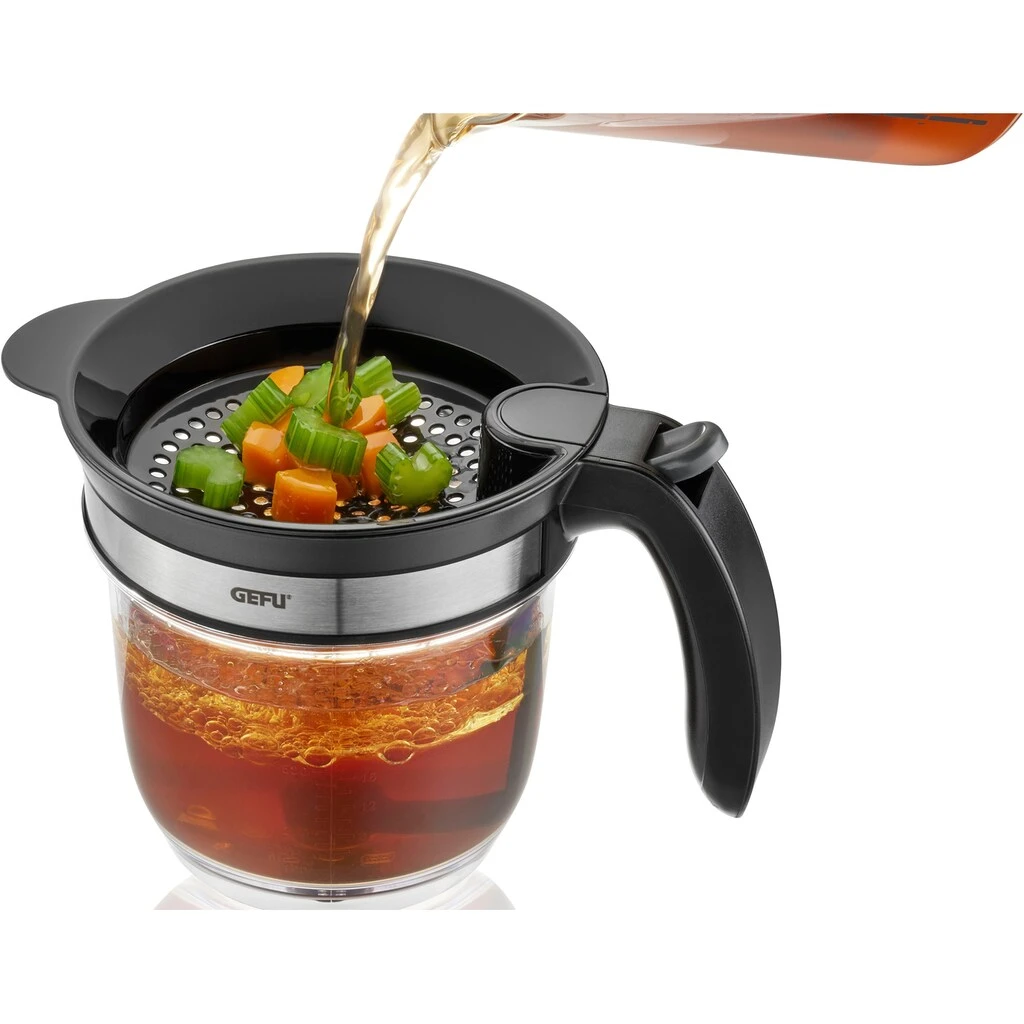 GEFU Fetttrennkanne »FLUIDO«, Kunststoff-Edelstahl, Müheloses Entfetten Von Suppen, Saucen Und Bratenfonds, 1 L 6 GEFU Fetttrennkanne »FLUIDO«, Kunststoff-Edelstahl, Müheloses Entfetten Von Suppen, Saucen Und Bratenfonds, 1 L – Bild 4