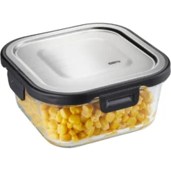 GEFU Frischhaltedose »MILO«, (1 Tlg.), Quadratisch, 800 Ml