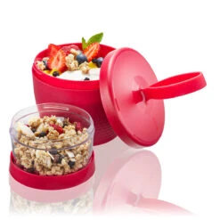 GEFU Snack Box FOODIE, 570 Ml Und 185 Ml In Himbeerrot 9 GEFU Snack Box FOODIE, 570 Ml Und 185 Ml In Himbeerrot -GEFU Verkaufsgeschäft gefu snack box foodie 570 ml und 185 ml in himbeerrot 3