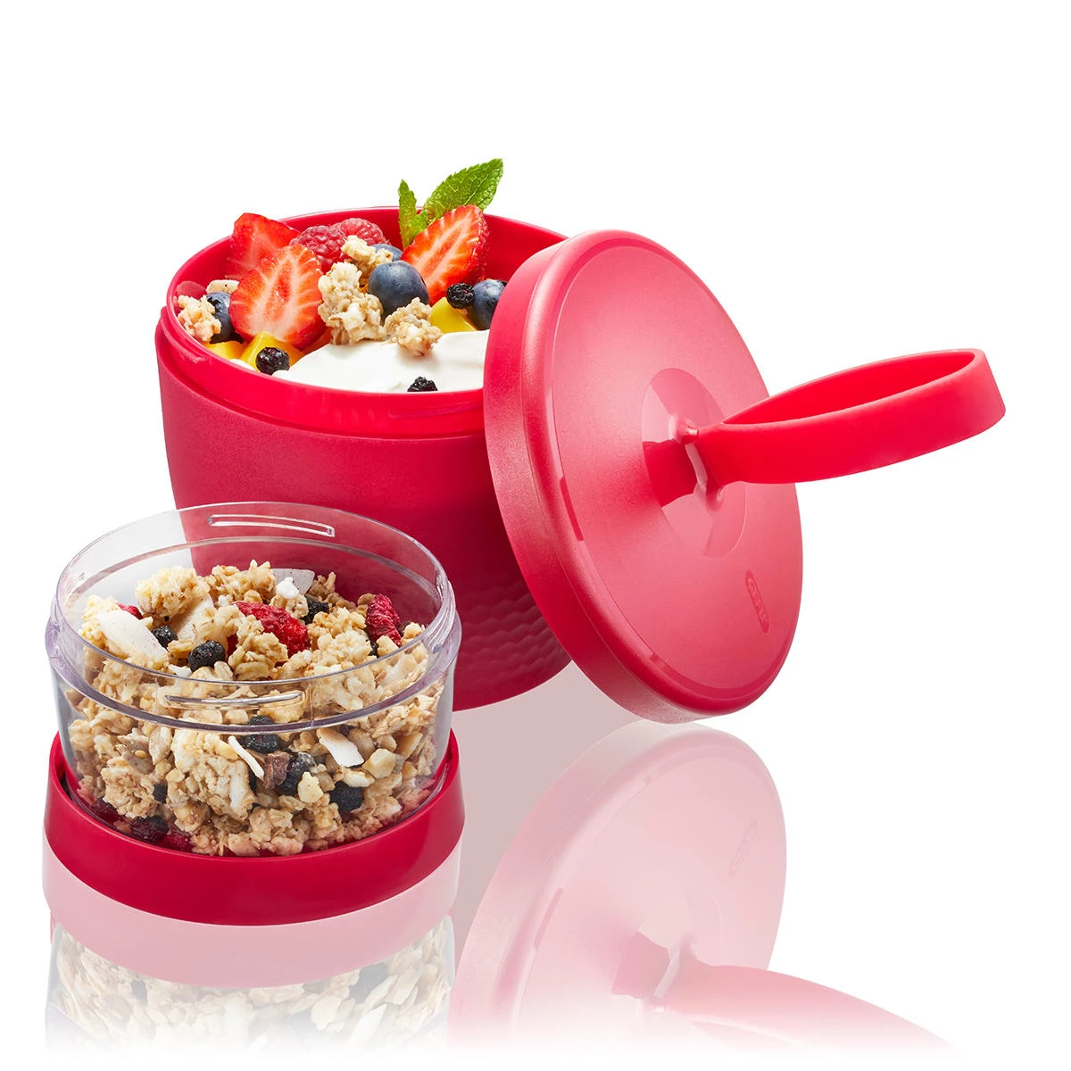 GEFU Snack Box FOODIE, 570 Ml Und 185 Ml In Himbeerrot 5 GEFU Snack Box FOODIE, 570 Ml Und 185 Ml In Himbeerrot – Bild 4